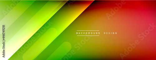 Dynamic lines abstract background. 3D shadow effects and fluid gradients. Modern overlapping forms
