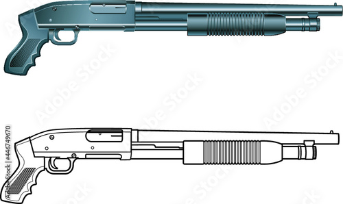 pump action shotgun pump-gun