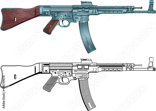 German world war 2 military stg 44 assault rifle