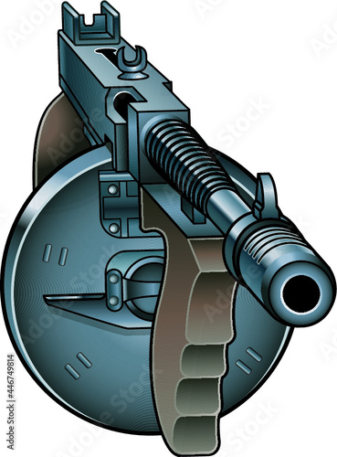 vintage thompson tommy submachine gun