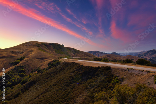 View from Green Valley of Central California coast