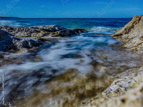 Wallpaper Mural rocks and sea Torontodigital.ca