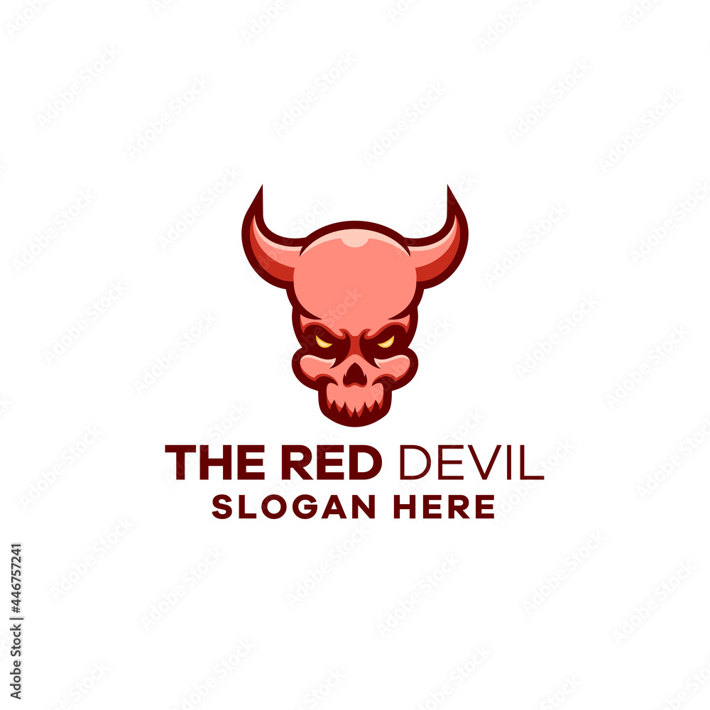 Devil Head Mascot Logo Template Devil Head Mascot Logo Template