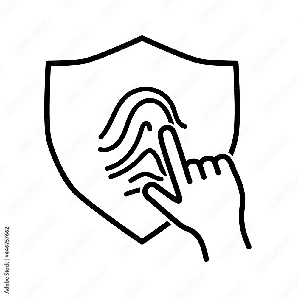 Defence flat icon. Shield pictogram for web. Line stroke. Isolated on white background. Outline vector eps10 Defence flat icon. Shield pictogram for web. Line stroke. Isolated on white background. Outline vector eps10