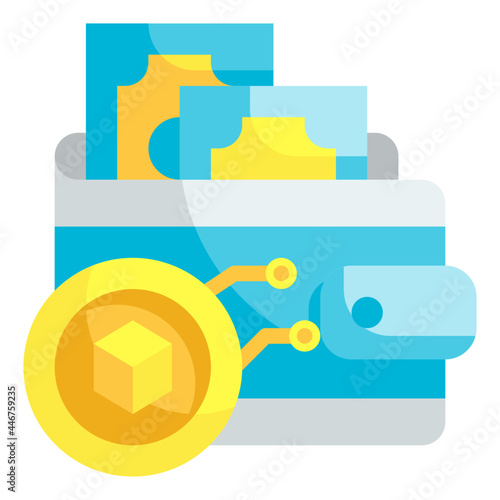 wallet flat icon