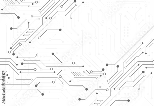 Abstract digital background with technology circuit board texture. Electronic motherboard illustration. Communication and engineering concept. Vector illustration