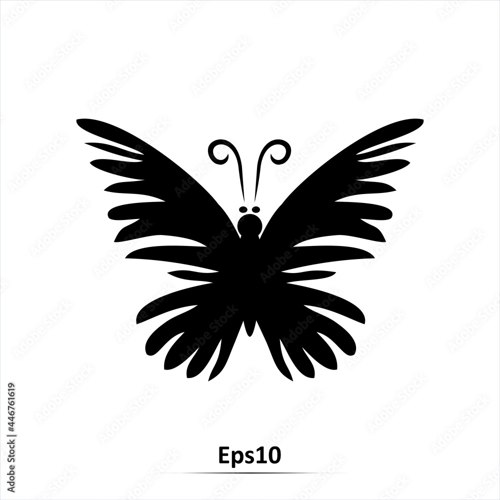 Butterfly icon. Vector illustration. Eps10 Butterfly icon. Vector illustration. Eps10