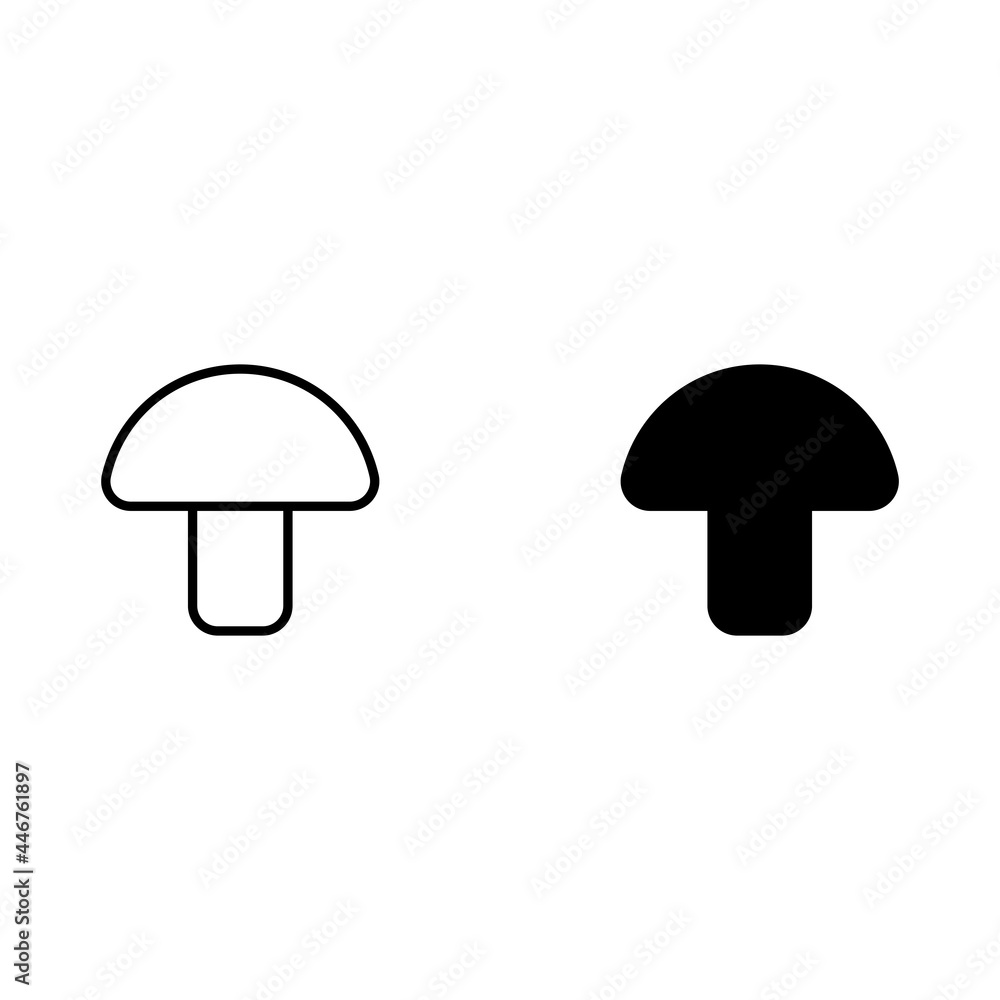 mushroom line icon mushroom line icon