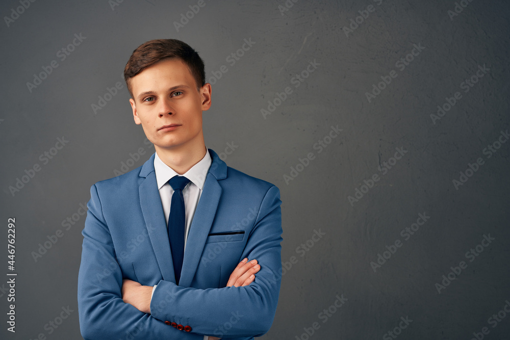 portrait of business man in suit posing studio isolated background portrait of business man in suit posing studio isolated background