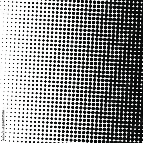 Black halftone background. Black polka dot. Halftone pattern. Modern Halftone Background  backdrop  texture  pattern. Vector illustration. Halftone Backdrop. 