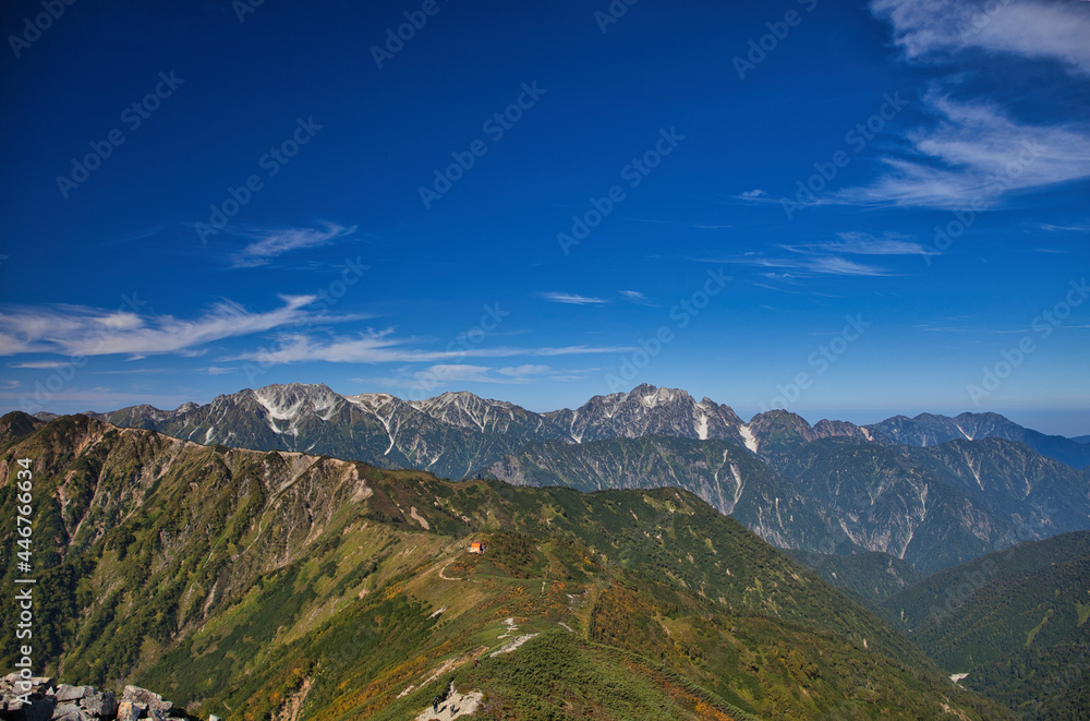 Mt.Kashimayari trekking in early autumn, 初秋の鹿島槍ヶ岳登山