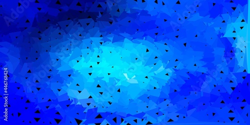 Light blue vector triangle mosaic pattern.