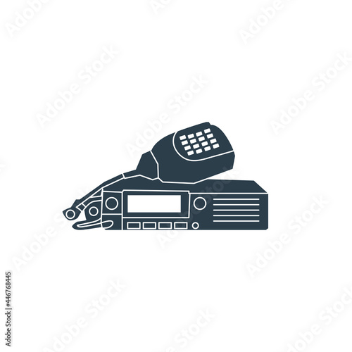 Ham Radio Icon Stock illustration. Amateur Radio Vector Icon.