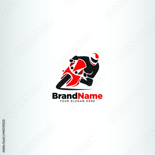 Sport Motorcycle Vector Logo Design