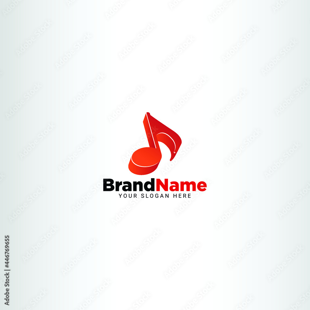 Obraz premium Creative Music Vector Logo Design