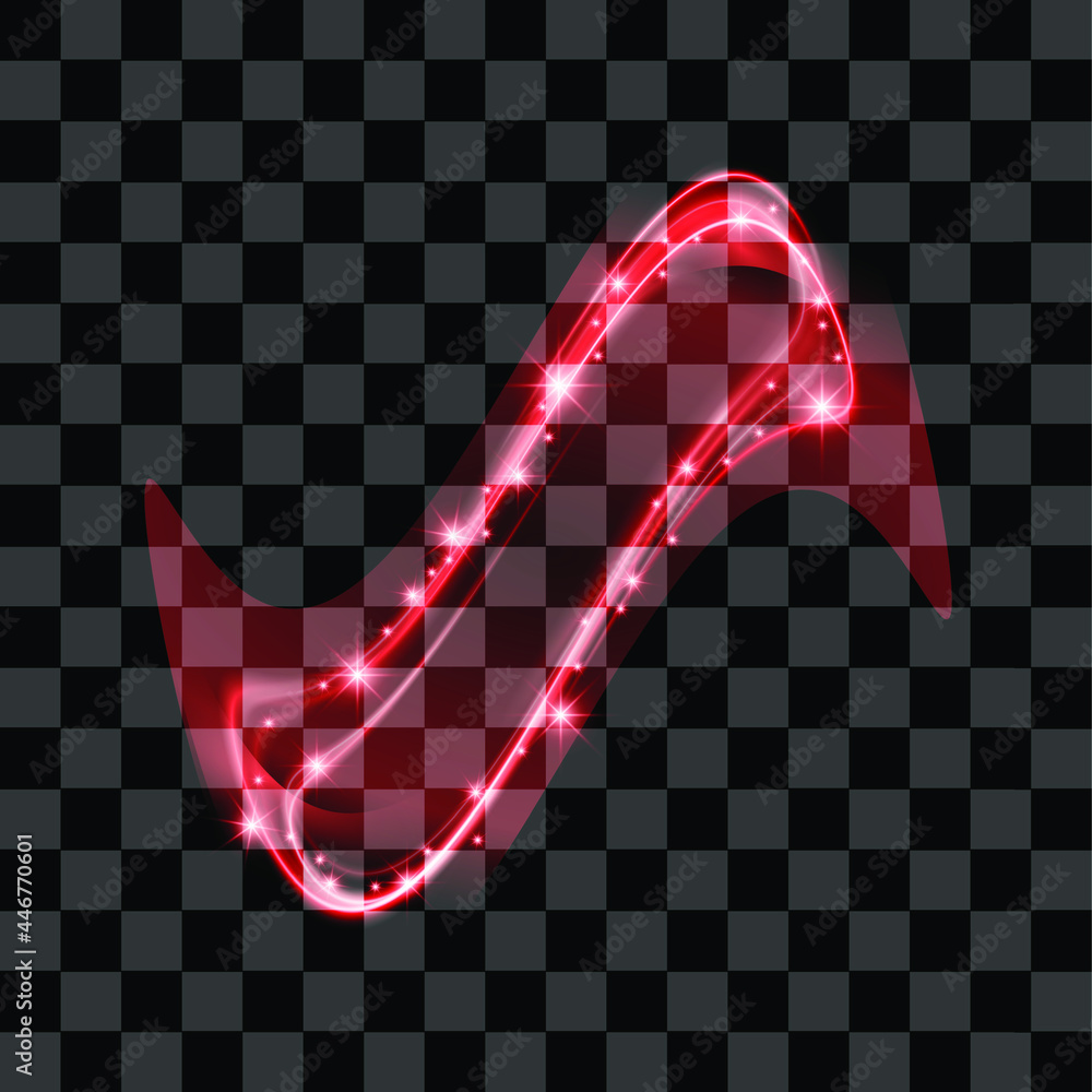 Red light effect special abstract line glow editable eps vector ...