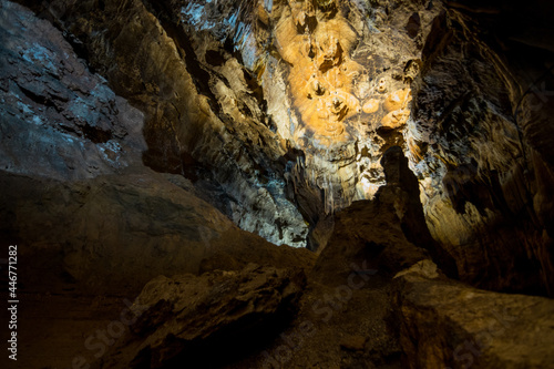 Inside the cave in Serbia