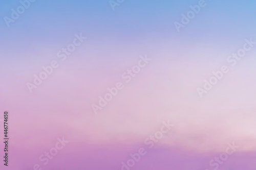 Smooth gradient pastel purple pink blue sky background