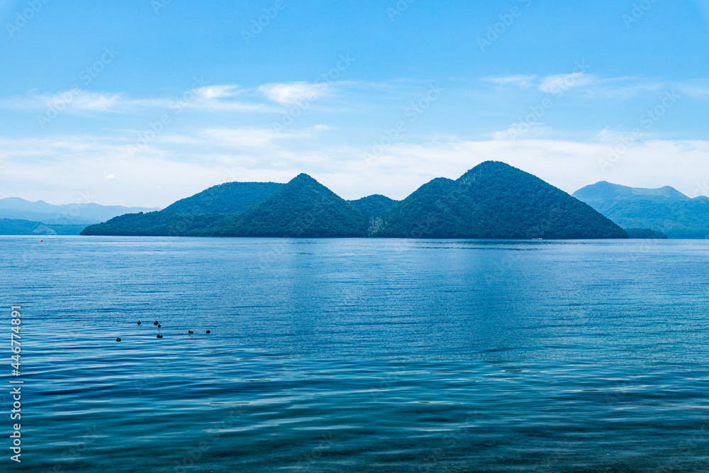 北海道　洞爺湖の夏の風景