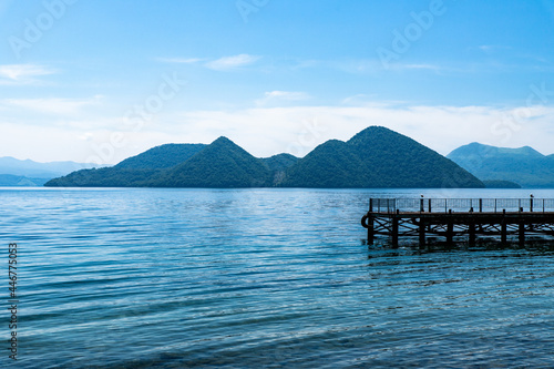 北海道 洞爺湖の夏の風景