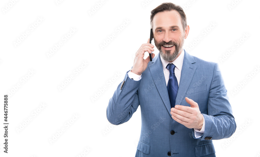 communication. businessman speak on smartphone. man boss has conversation. communication. businessman speak on smartphone. man boss has conversation.