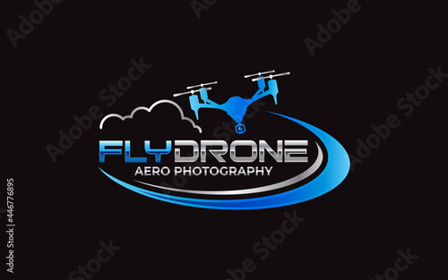 Illustration graphic vector future of drone technology logo design template