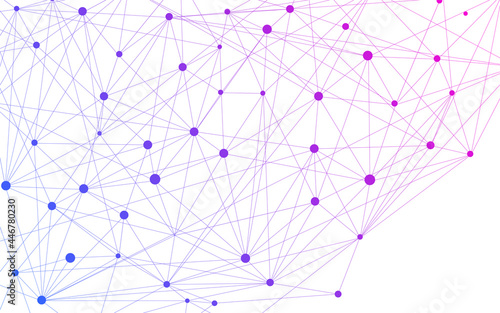 紫グラデーションのネットワークをイメージしたアブストラクト素材
