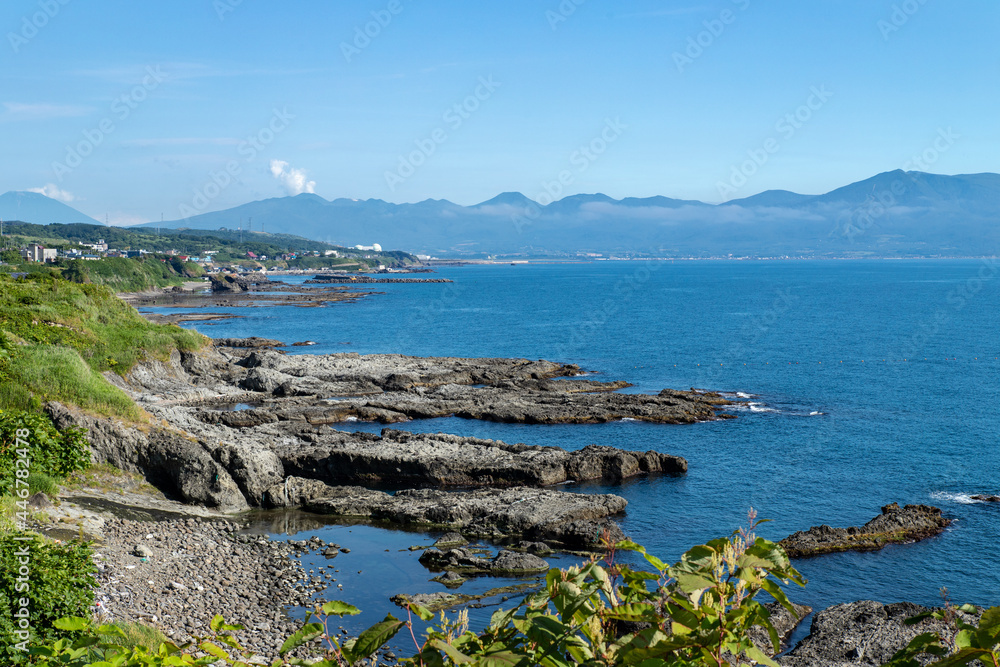 北海道　積丹半島の夏の風景