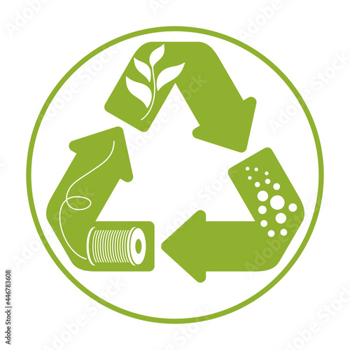 Recyclable fabric - granules to thread and plant