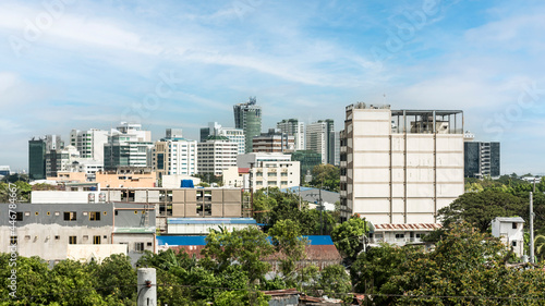 Metro Manila, Philippines - The Madrigal Business Park skyline, as seen from TS Cruz Las Pinas. photo