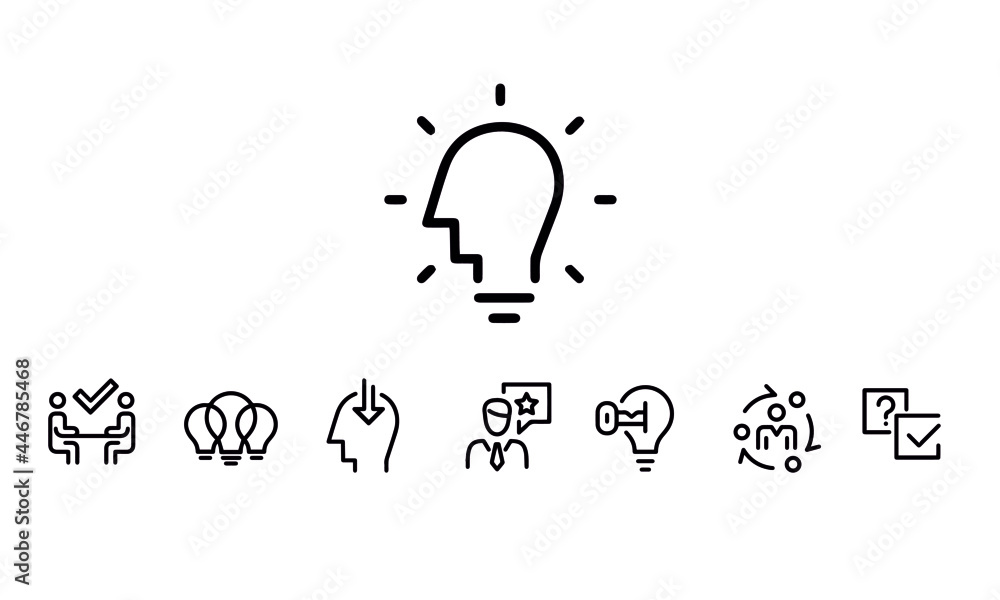 Business Consulting Icons Set Business Consulting Icons Set