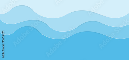 Abstract soft blue background with wavy texture and lines
