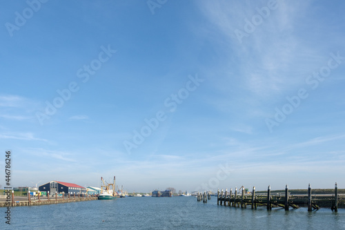 Port of Oudeschild on Texel, Noord-Holladn Province, The Netherlands