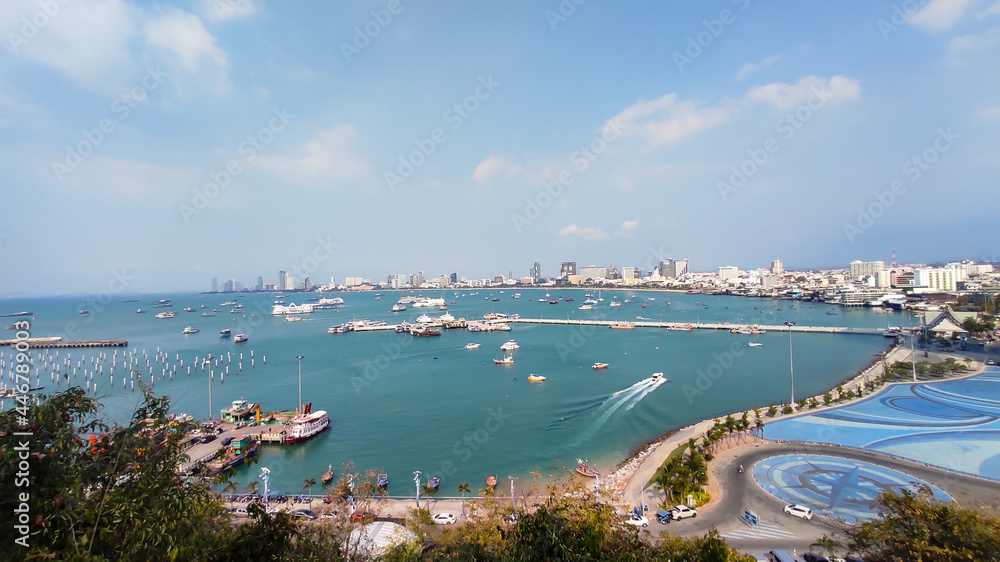 Pattaya sea from the viewpoint.