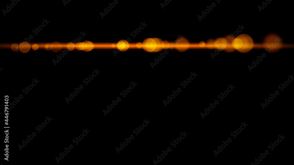 Optical Solar Light Lens Flare Effect Isolated On Black Background ...