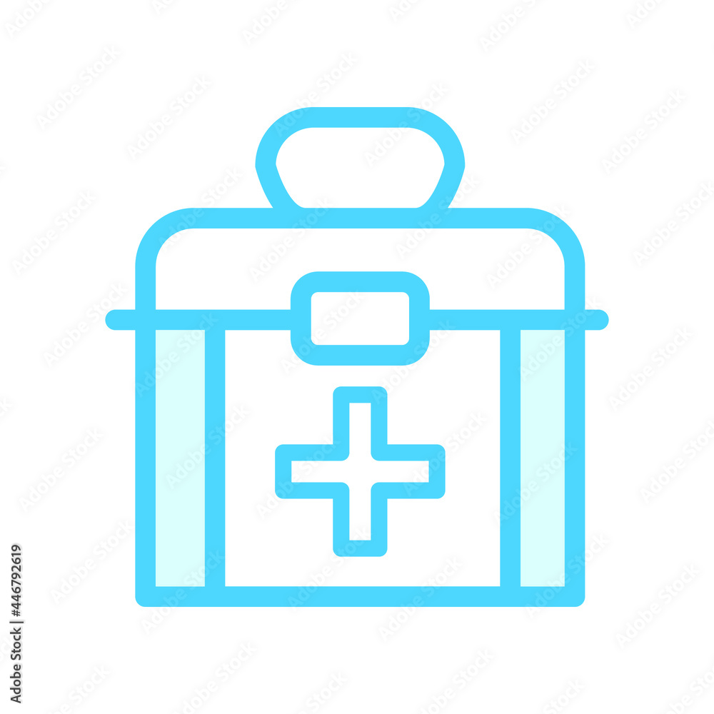 Illustration Vector Graphic of Medical First Aid Kit Box icon Illustration Vector Graphic of Medical First Aid Kit Box icon