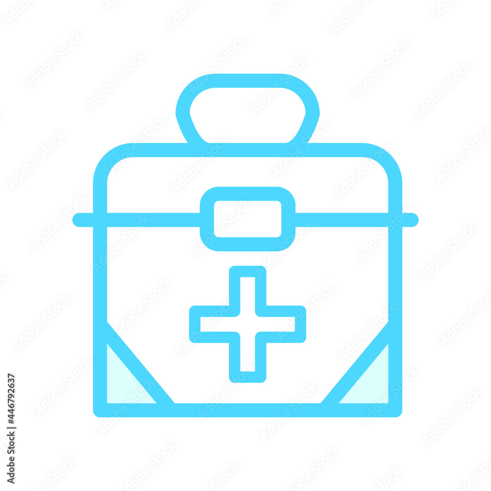 Illustration Vector Graphic of Medical First Aid Kit Box icon Illustration Vector Graphic of Medical First Aid Kit Box icon
