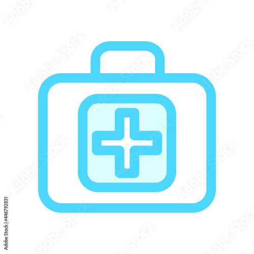 Illustration Vector Graphic of Medical First Aid Kit Box icon 