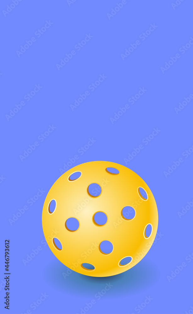 Realistic pickleball ball Realistic pickleball ball
