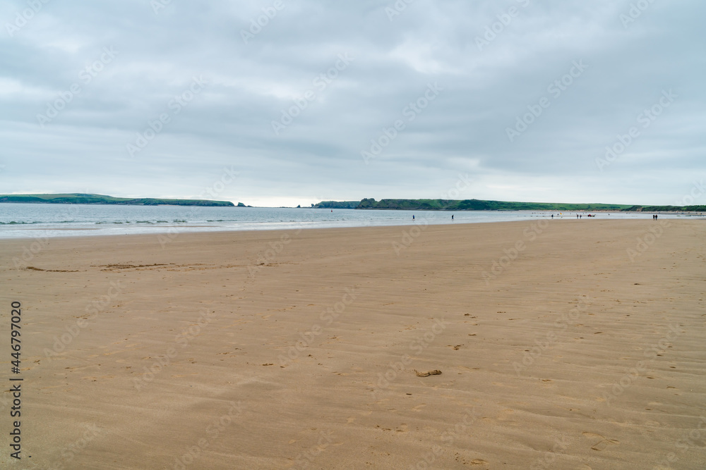 Sandy beach in Tenby