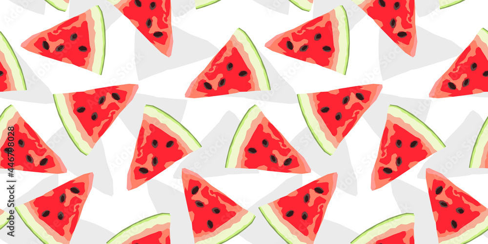 Watermalon slices.  seamless pattern