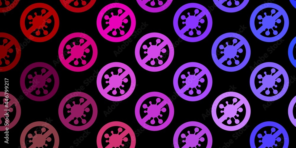 Dark Blue, Yellow vector texture with disease symbols. Dark Blue, Yellow vector texture with disease symbols.