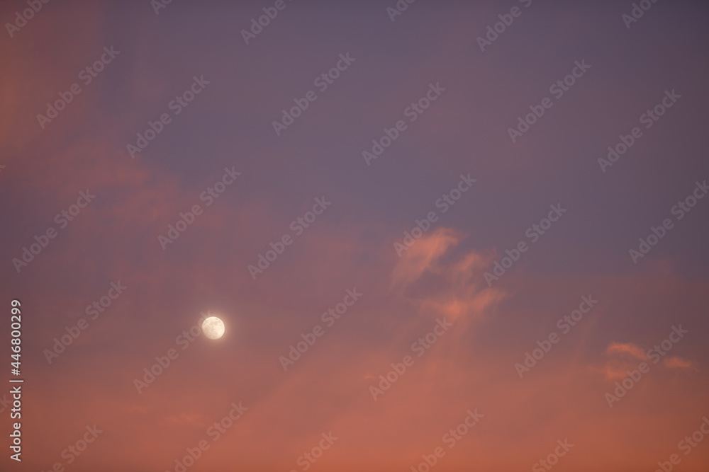 sky background with the moon