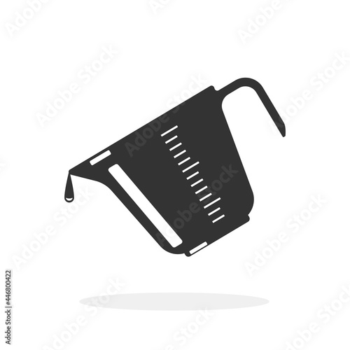 Measuring Jug Flat Icon Vector illustration