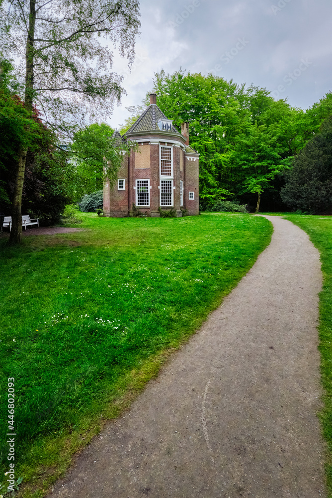17th century tea house theeuis in Park Arendsdorp, The Hague, Netherlands