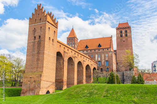 Kwidzyn, Poland - built in 1233 and a fine example of Teutonic Knights' castles architecture, the Kwidzyn Castle is famous for its red brick and unusual shape