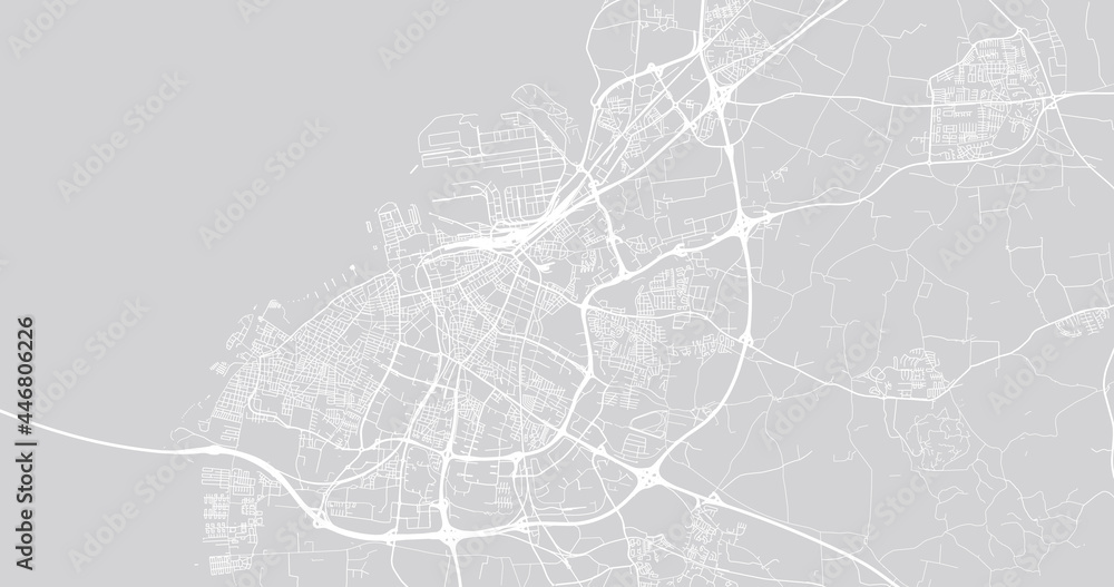 Fototapeta premium Urban vector city map of Malmo, Sweden, Europe