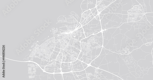 Urban vector city map of Malmo, Sweden, Europe