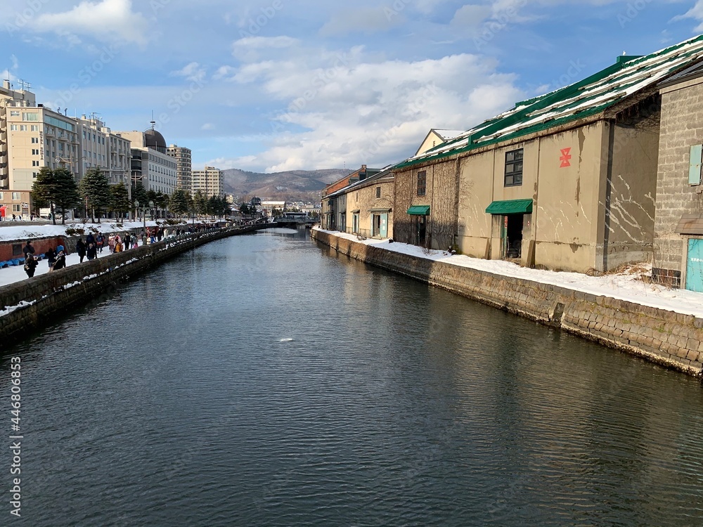 canal, Otaru, Hokkaido, Japan