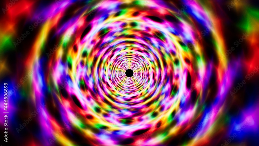 Dark Rainbow Colored Tunnel Background Dark Rainbow Colored Tunnel Background
